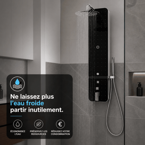 Colonne de douche avec système de récupération d'eau froide