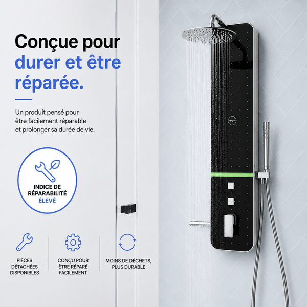 Colonne de douche avec système de récupération d'eau froide