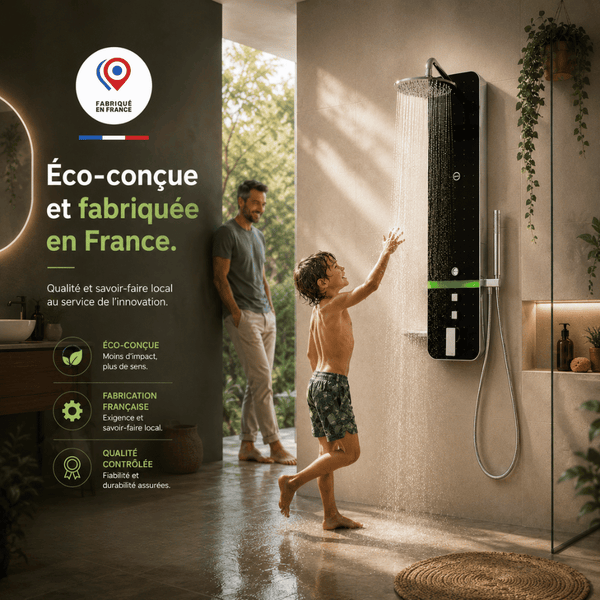 Colonne de douche avec système de récupération d'eau froide