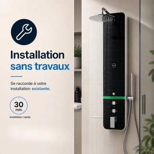 Colonne de douche avec système de récupération d'eau froide