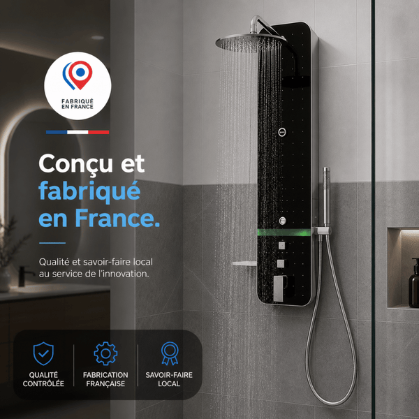 Colonne de douche avec système de récupération d'eau froide