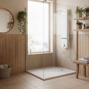 Colonne de douche avec système de récupération d'eau froide
