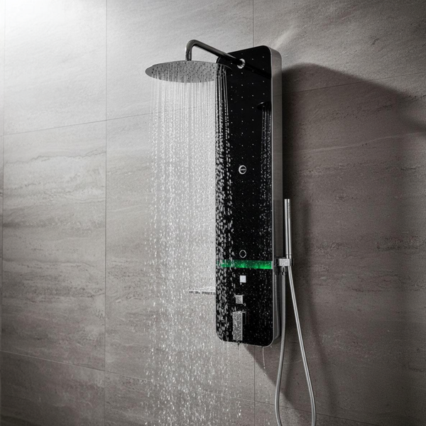 Colonne de douche avec système de récupération d'eau froide