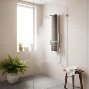 Colonne de douche avec système de récupération d'eau froide